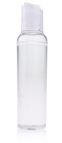4 oz empty hand sanitizer bottle with cap side view tall